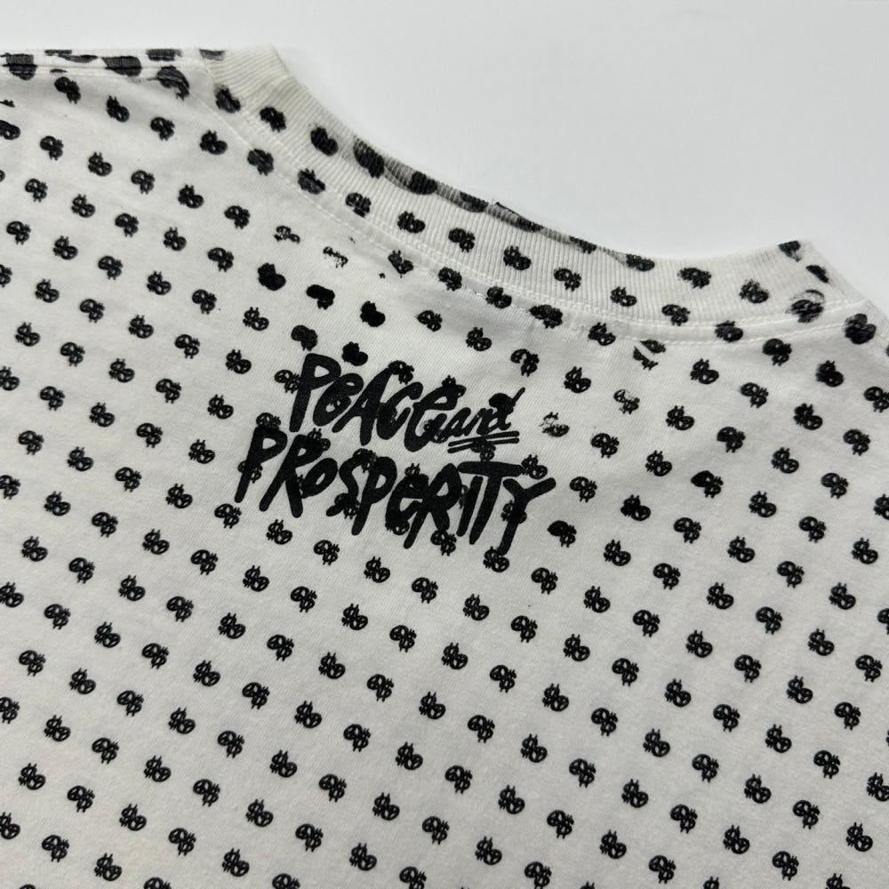 STUSSY 스투시 90‘s 스탁로고 패턴 화이트 하프티 6