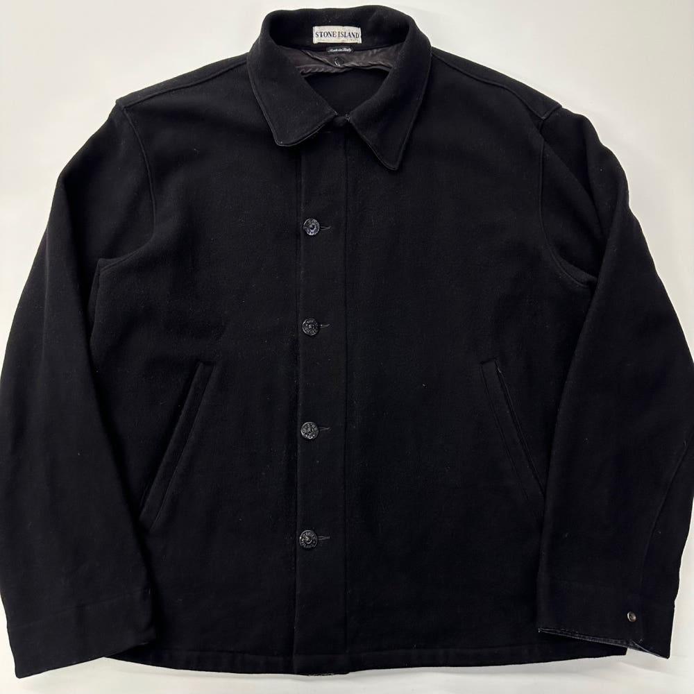 (중고) Stone island 스톤아일랜드 1990‘s 그린 와펜 나일론 후드 자켓 6