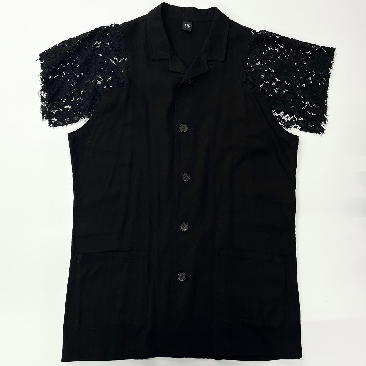 (중고) Yohji yamamoto 요지야마모토 시스루 레이스 반팔 미디 원피스 2