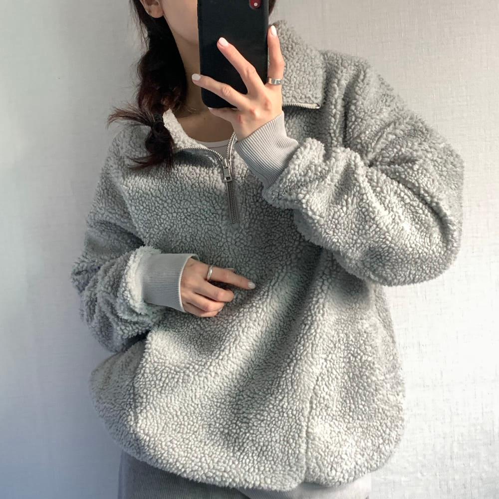(중고) Polo 폴로 신형 그레이컬러 플리스 하프집업 10