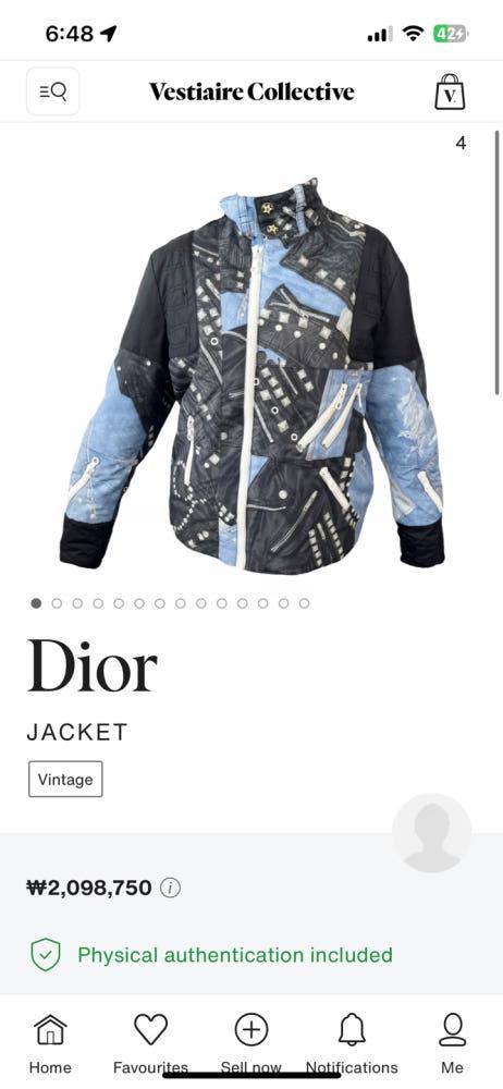 (중고) Christian Dior 크리스챤디올 부티크 패치워크데님레더 프린트 지퍼 자켓 5