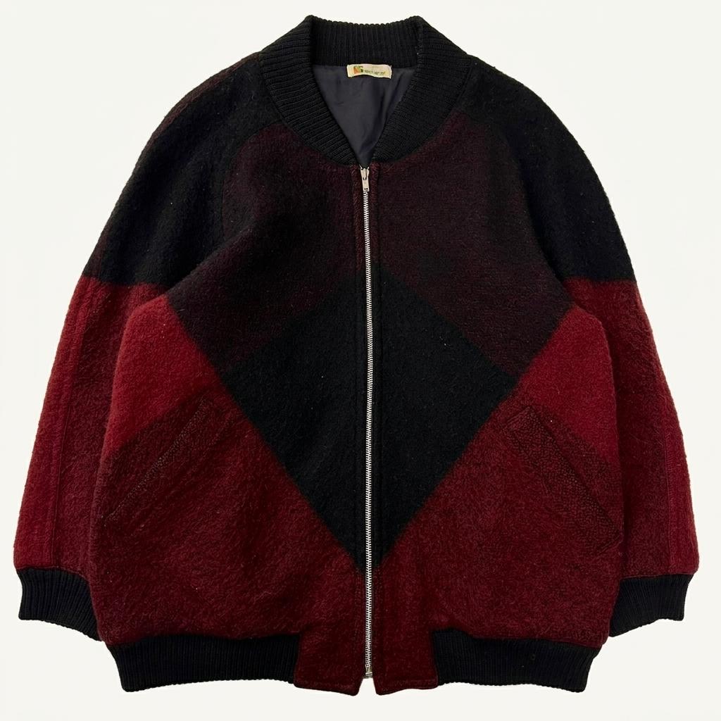 (중고)isseymiyake 이세이미야케 모직 블루종 1