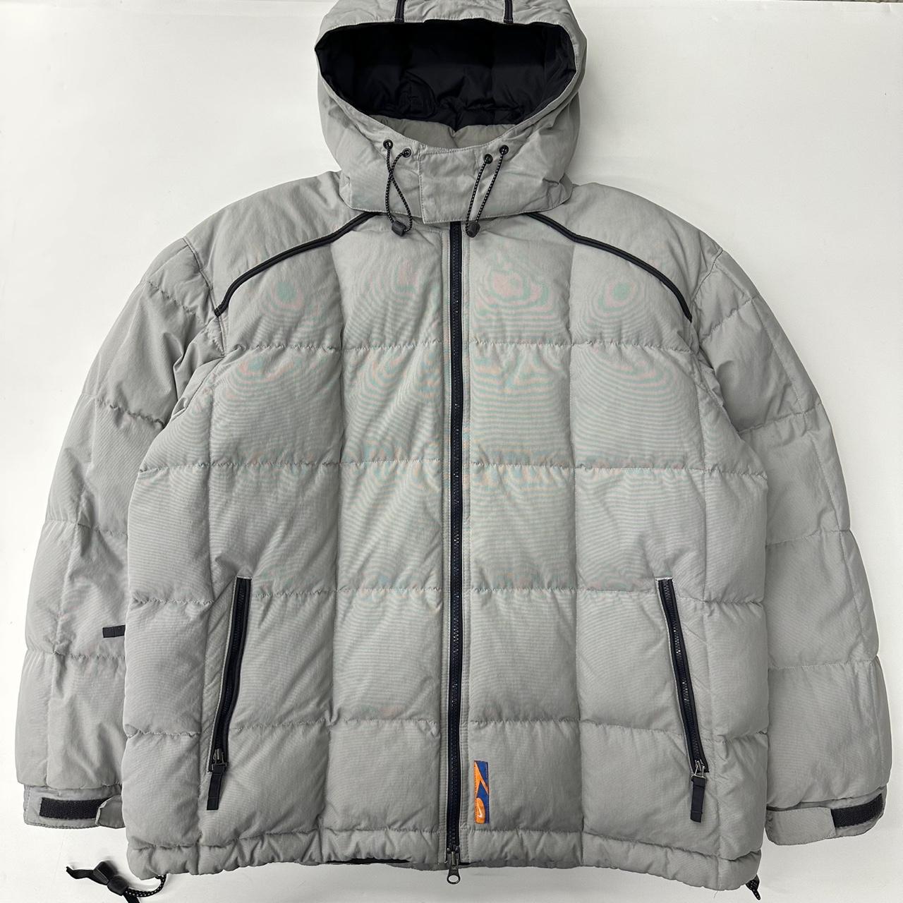 (중고)  Nike 나이키 2000‘s 제펜 퀼티드 그레이 다운 후드 패딩 2