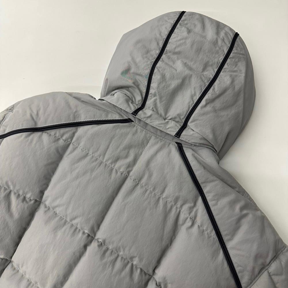 (중고)  Nike 나이키 2000‘s 제펜 퀼티드 그레이 다운 후드 패딩 7