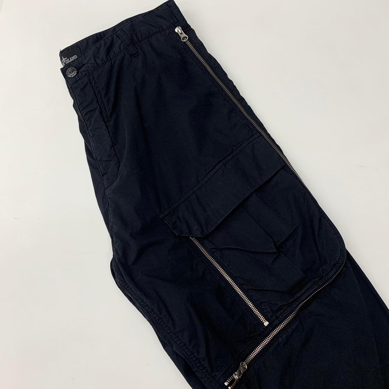 (중고)Stone Island 스톤아일랜드 쉐도우 프로젝트 블랙 와펜 코튼 카고 팬츠 2
