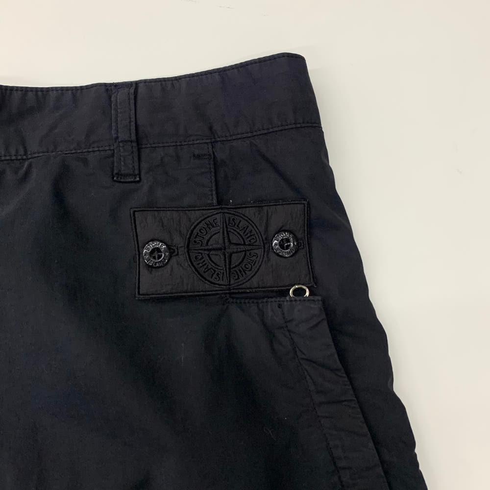 (중고)Stone Island 스톤아일랜드 쉐도우 프로젝트 블랙 와펜 코튼 카고 팬츠 10