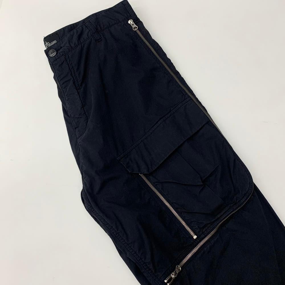 (중고)Stone Island 스톤아일랜드 쉐도우 프로젝트 블랙 와펜 코튼 카고 팬츠 3