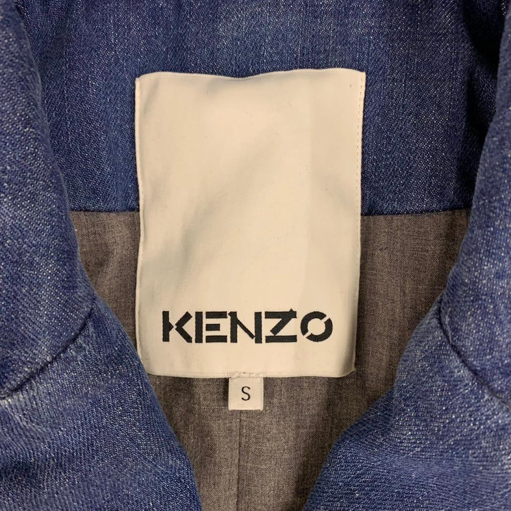 (중고)Kenzo 겐조 싱글 브레스티드 데님 재킷 7