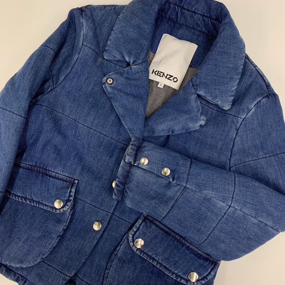 (중고)Kenzo 겐조 싱글 브레스티드 데님 재킷 6