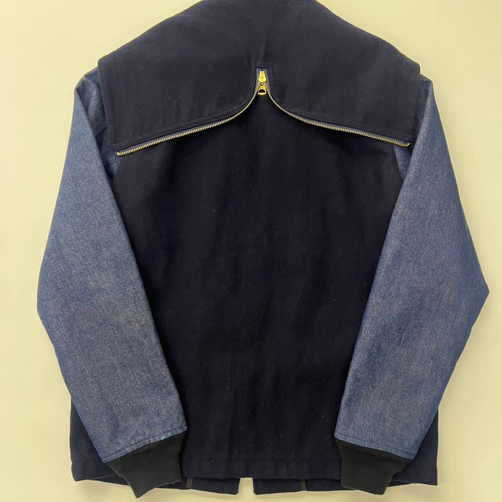 (중고)Levi’s 리바이스 x 알파인더 스트리 바시티 USAL 데님 배색 지퍼 후드집업 9