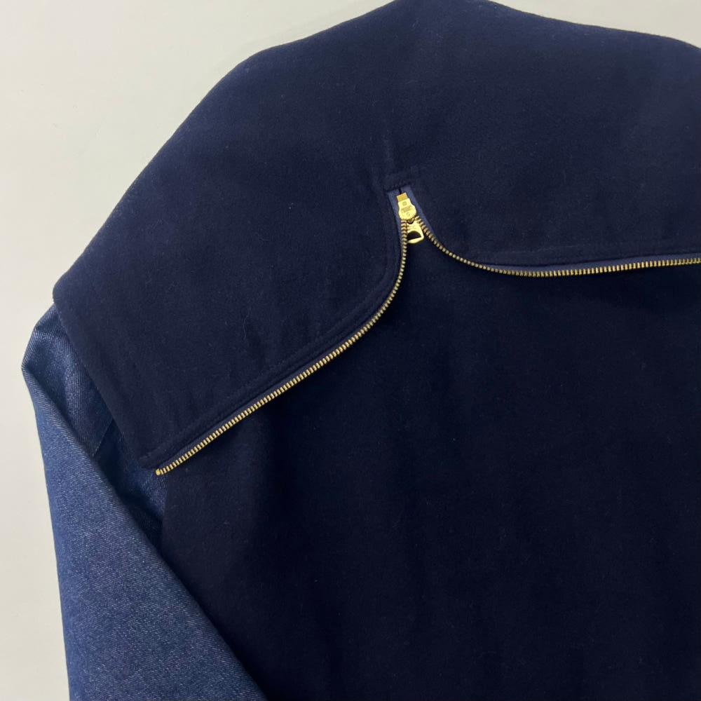 (중고)Levi’s 리바이스 x 알파인더 스트리 바시티 USAL 데님 배색 지퍼 후드집업 10