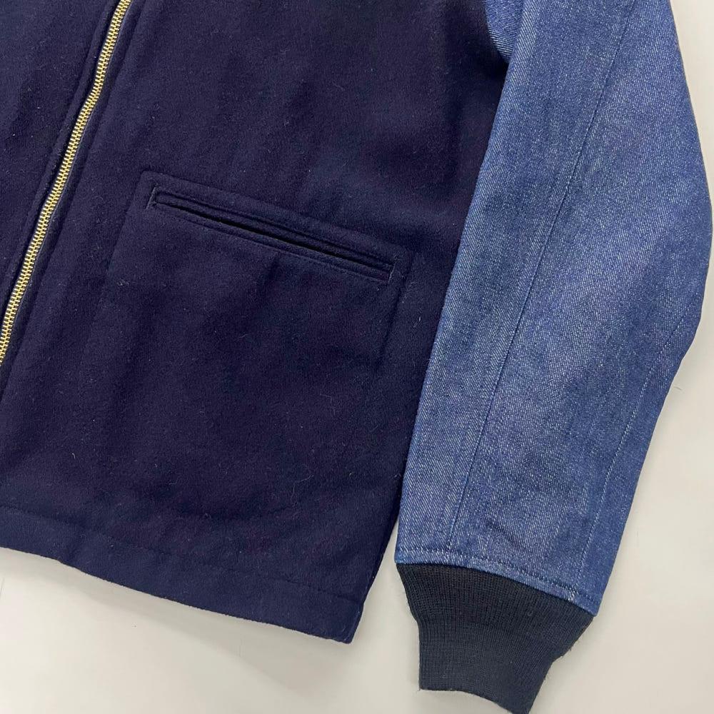 (중고)Levi’s 리바이스 x 알파인더 스트리 바시티 USAL 데님 배색 지퍼 후드집업 5