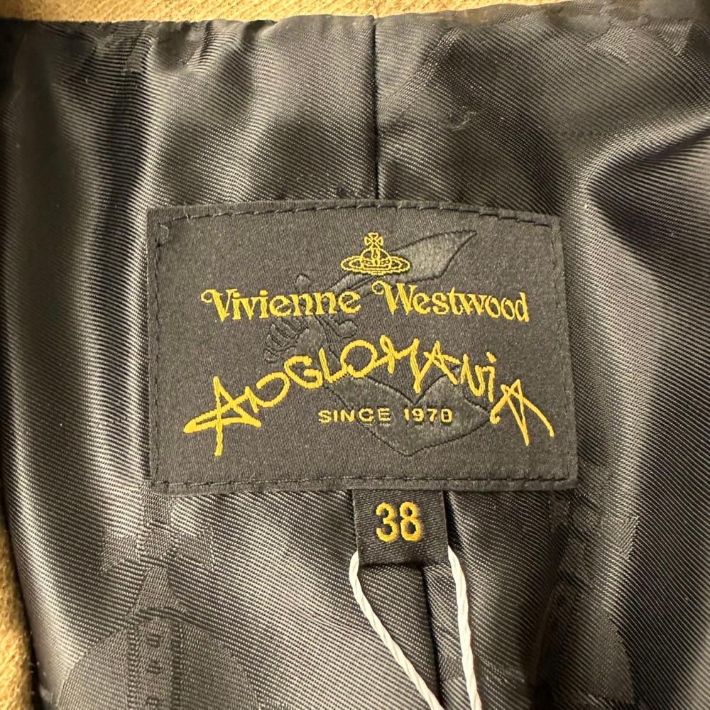 (중고) Vivienne Westwood 비비안웨스트우드 베이지 울 슬림 싱글 블레이저 10