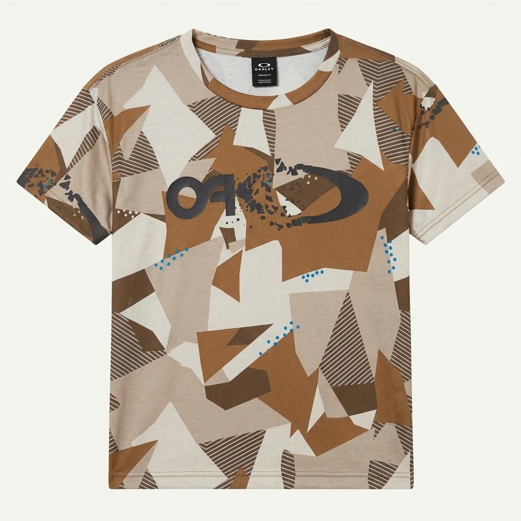 (중고) Oakley Icon Logo Camo Half-Tee 1