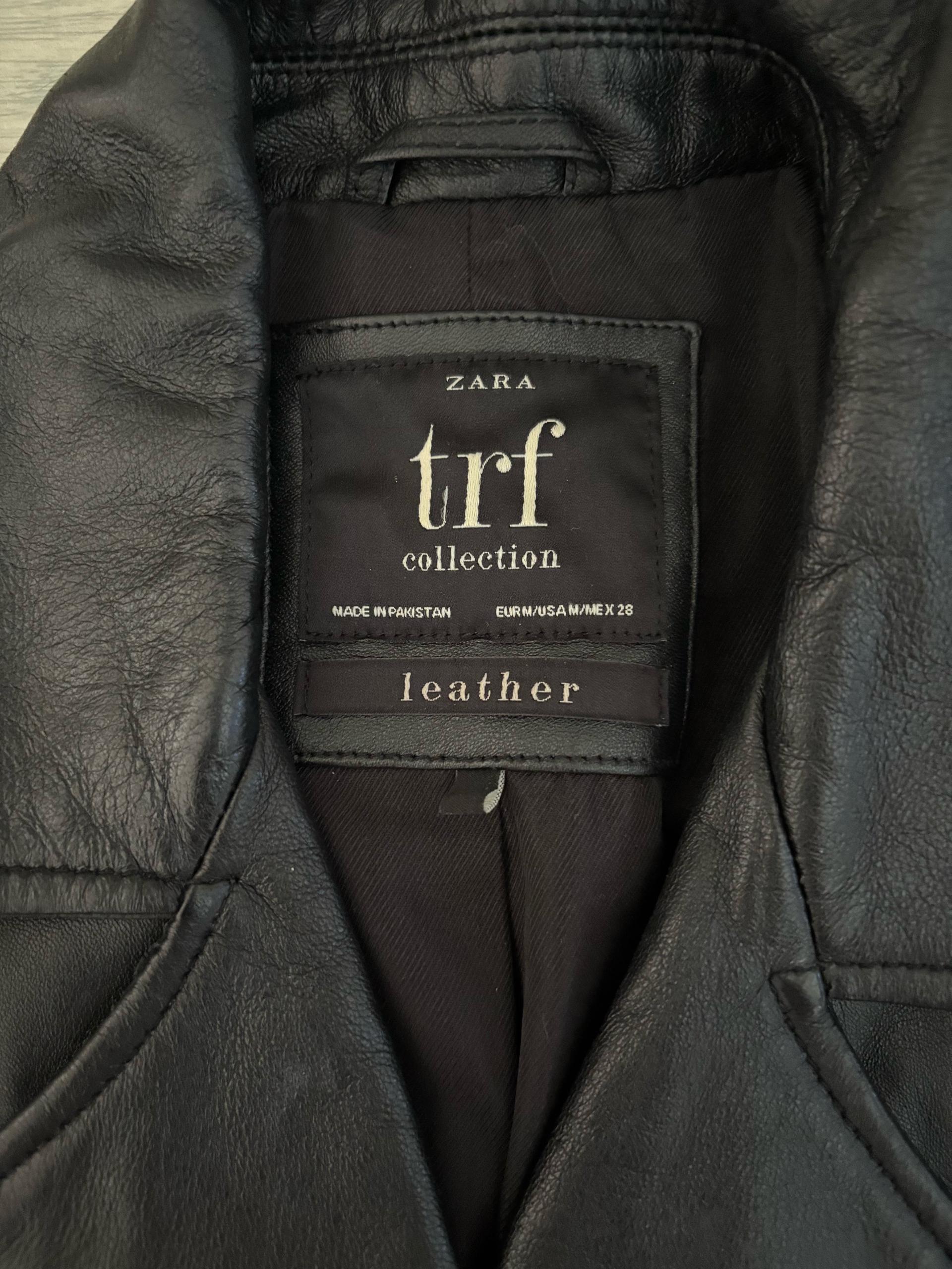 자라 TRF 천연가죽 라이더재킷 블랙 사이즈 eurM/usaM/mex28 3