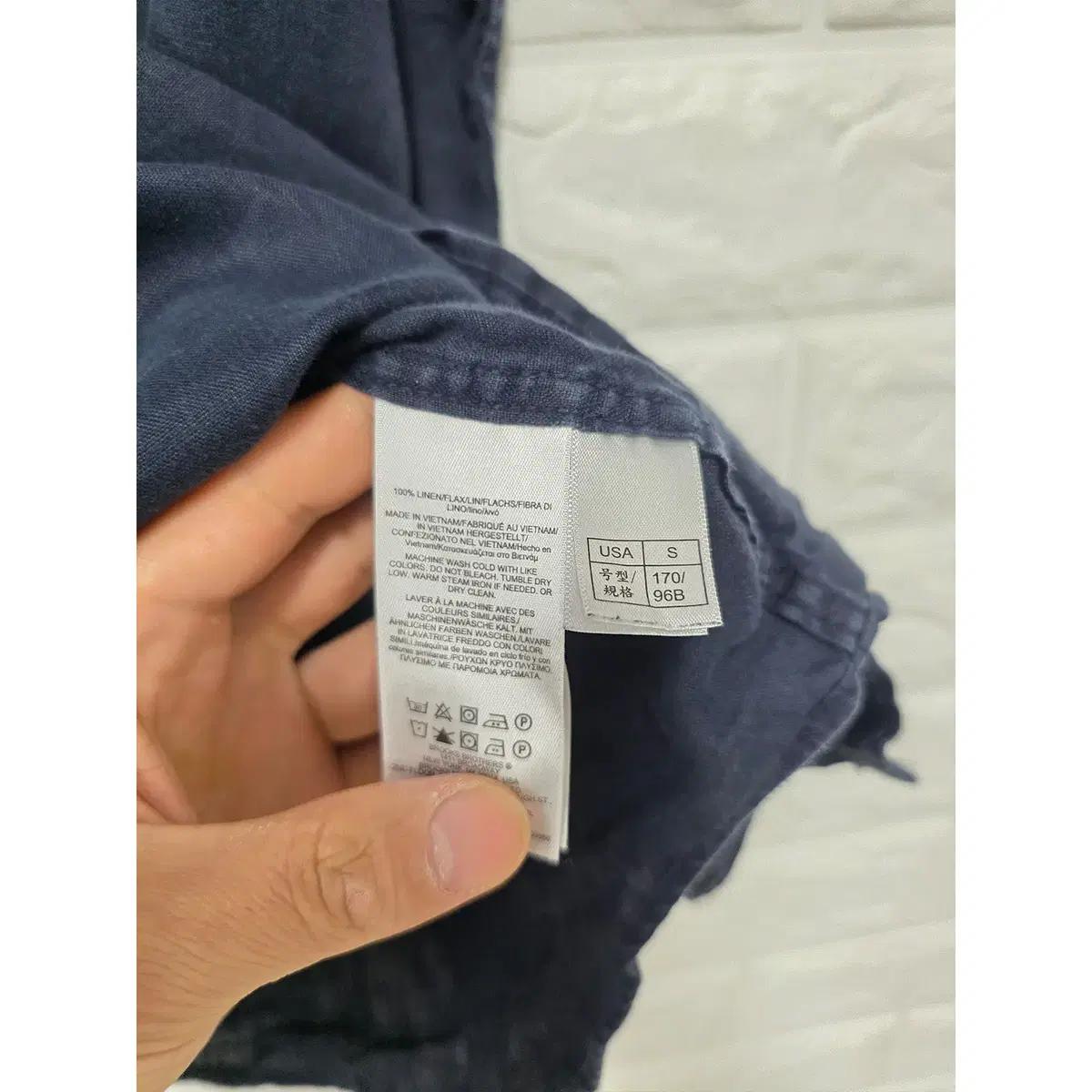 M 브룩스브라더스 린넨 반팔 셔츠 D231 4