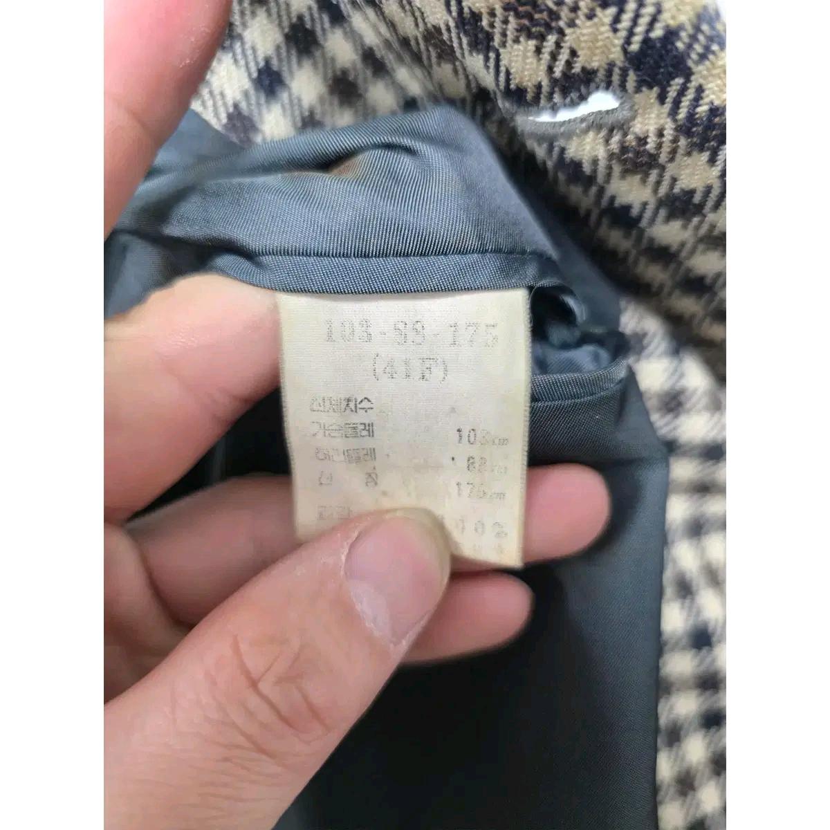105 입생로랑 체크 블레이저 자켓 C951 4