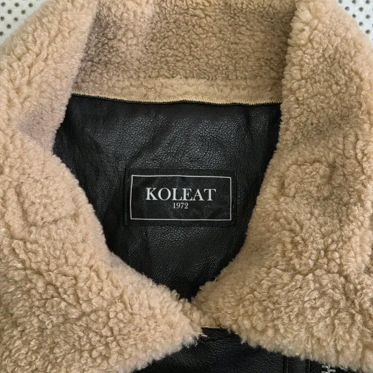 Koleat 콜릿 오버핏 그랑스 무스탕 플리스 자켓 6