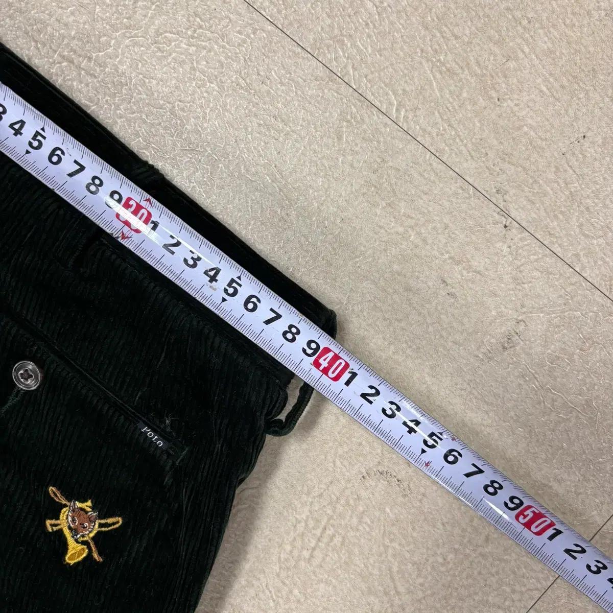 폴로 랄프로렌 그린 코듀로이 폭스 패턴 팬츠 7