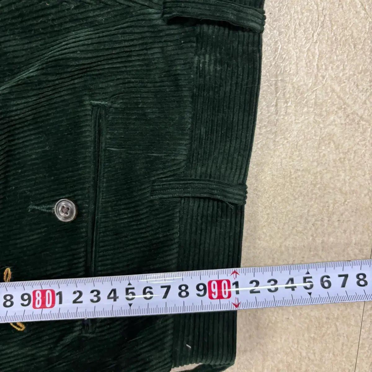 폴로 랄프로렌 그린 코듀로이 폭스 패턴 팬츠 6