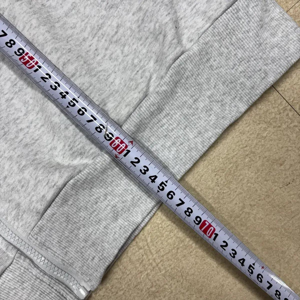 지프 패치 멜란지 그레이 후드집업 5