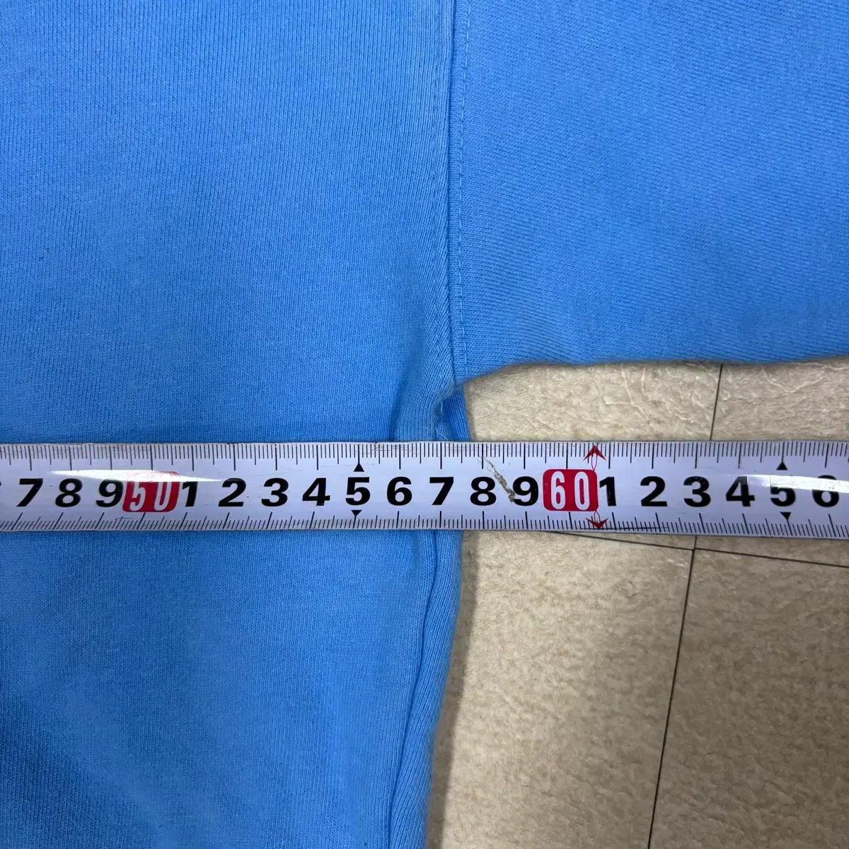 키르시 빅로고 블루 후드티 6