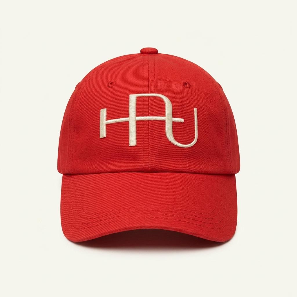 에이치포어스 H4S 로고 자수 볼캡 레드 1