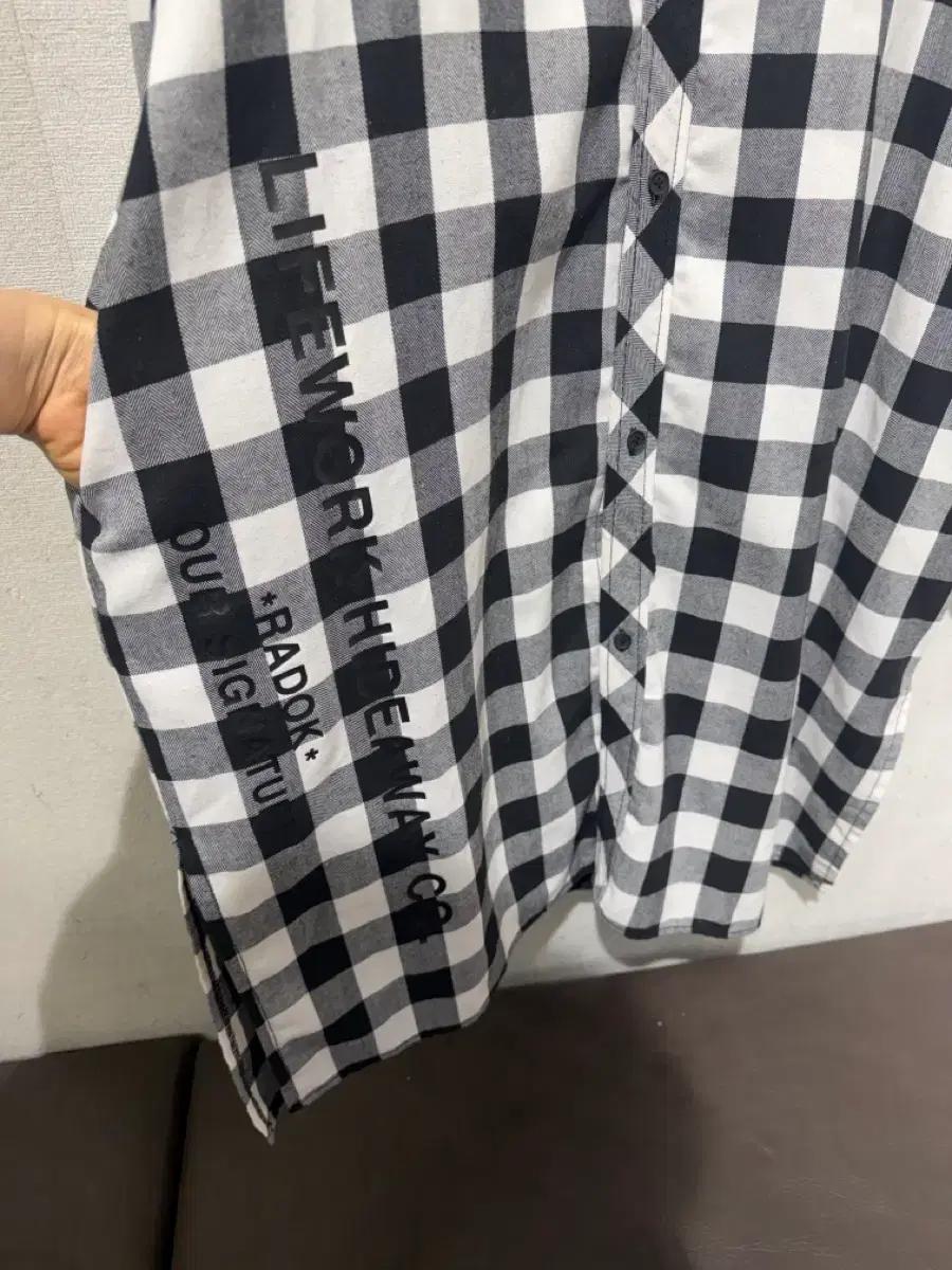 라이프워크 롱체크 남방 8