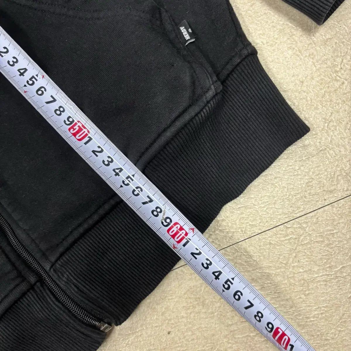 널디 스몰로고 사이드라인 후드집업 5