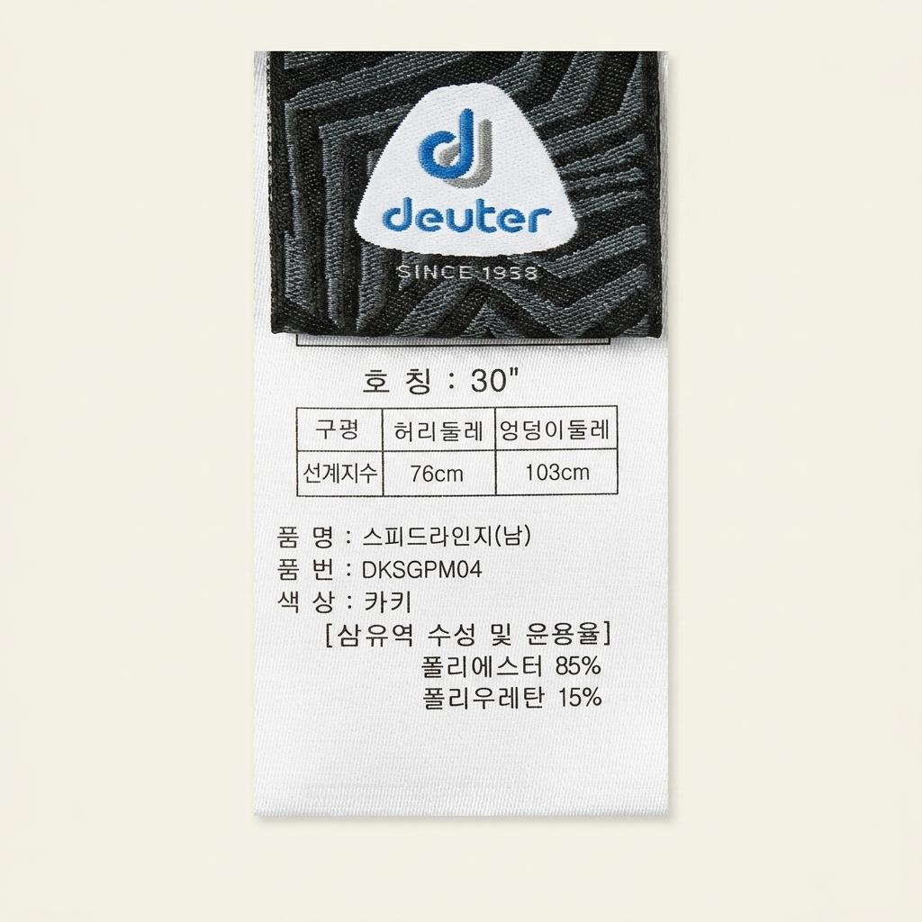 도이터 남성용 카고 아웃도어 팬츠 카키 1