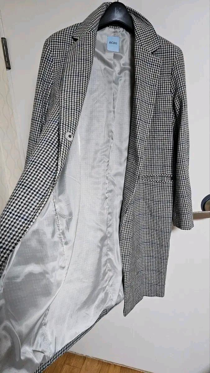 BCBG체크 모 롱자켓  7
