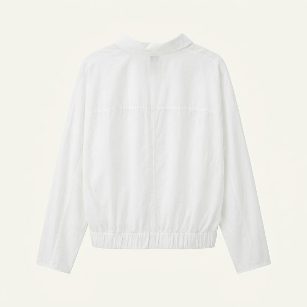 COS 여성 화이트 브이넥 긴팔 셔츠 1