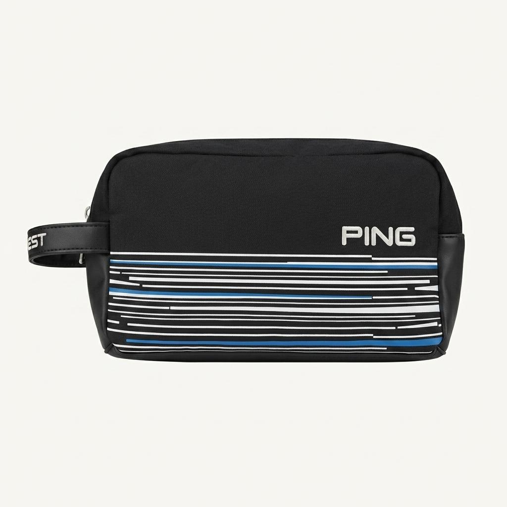 가000574 핑 PING 스트라이프 포인트 골프 파우치 블랙 1