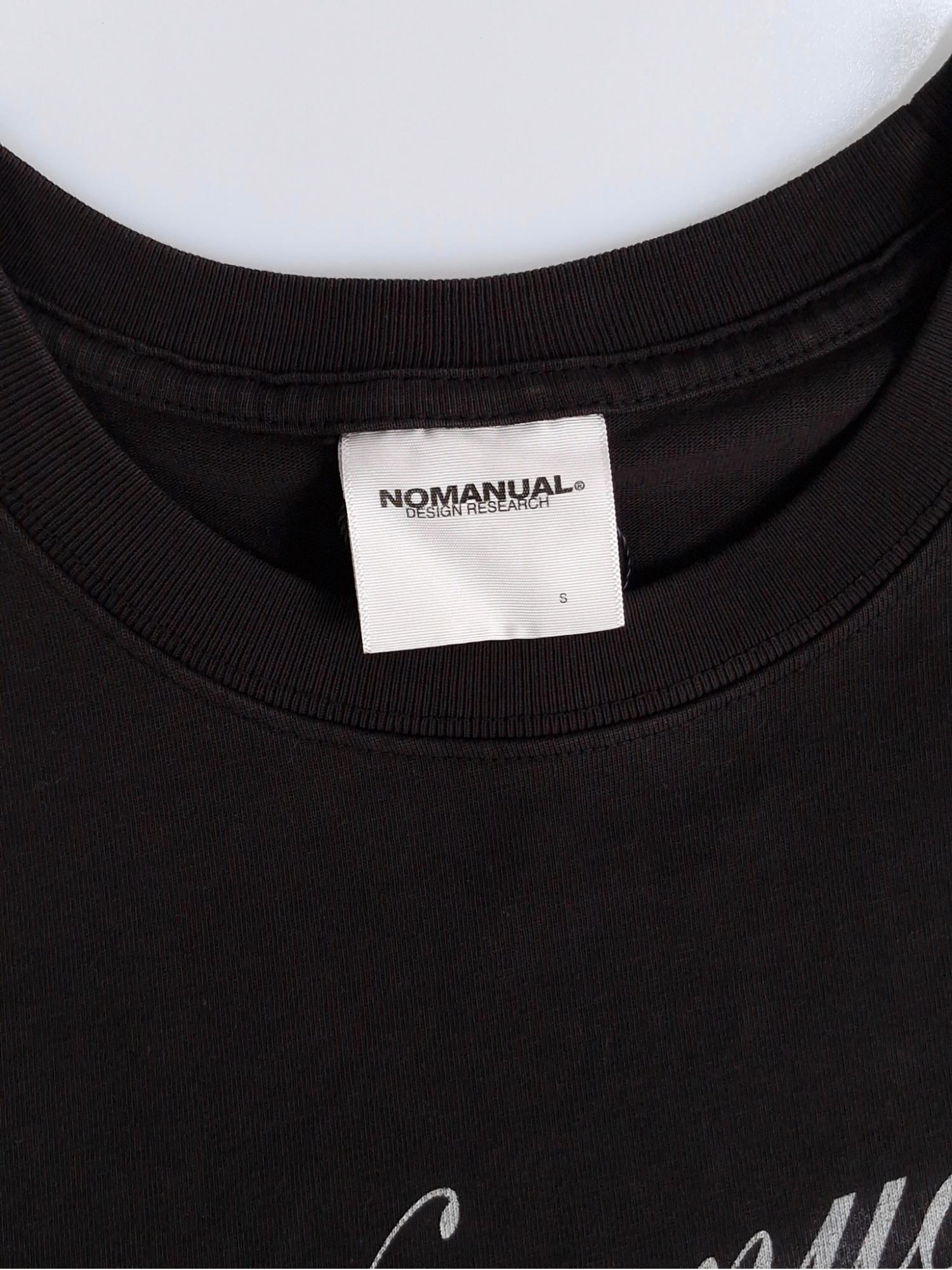 NOMANUAL 노매뉴얼 레터링 크롭 티셔츠 S [A235] 4