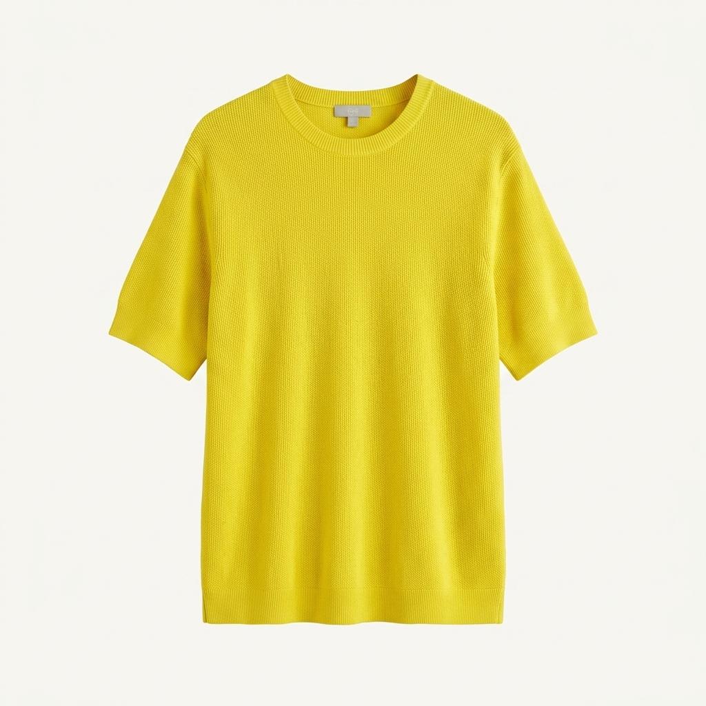 코스 COS 라운드 반팔 니트 L-XL 1