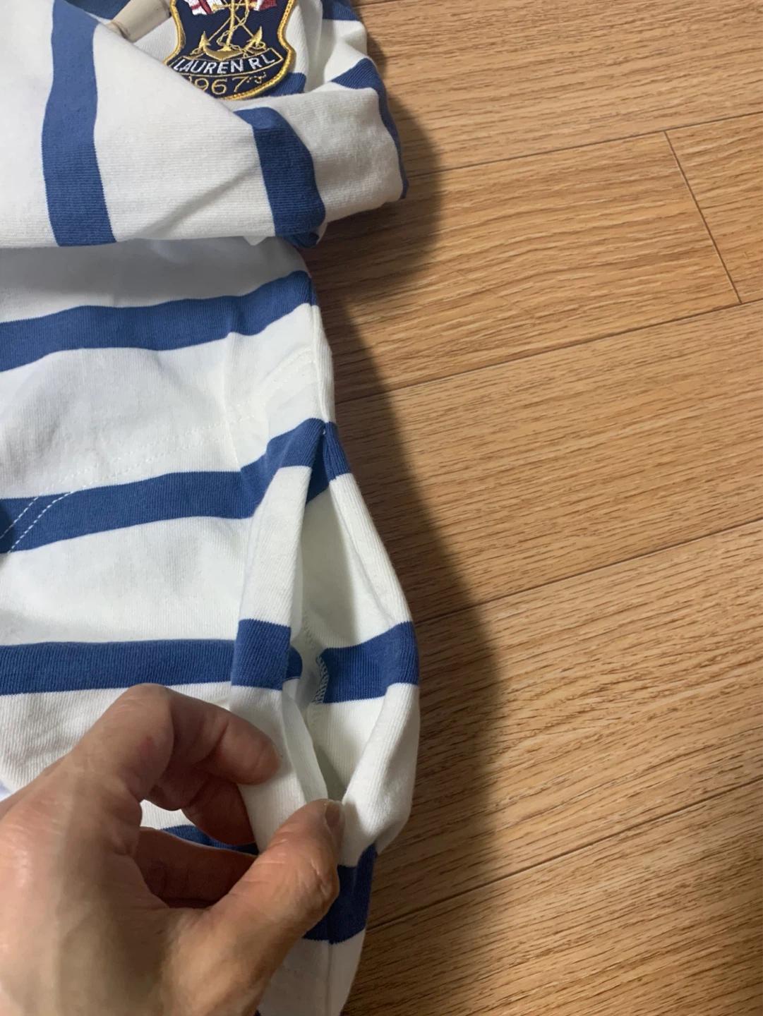 랄프로렌 스트라이프 후드 원피스 P/S 7