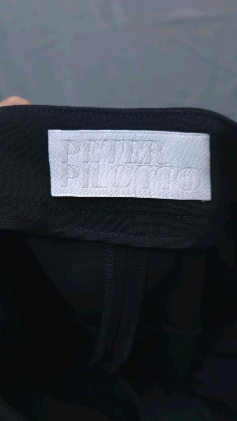PETER PILOTTO 블랙 사이드라인 와이드 팬츠 10 4