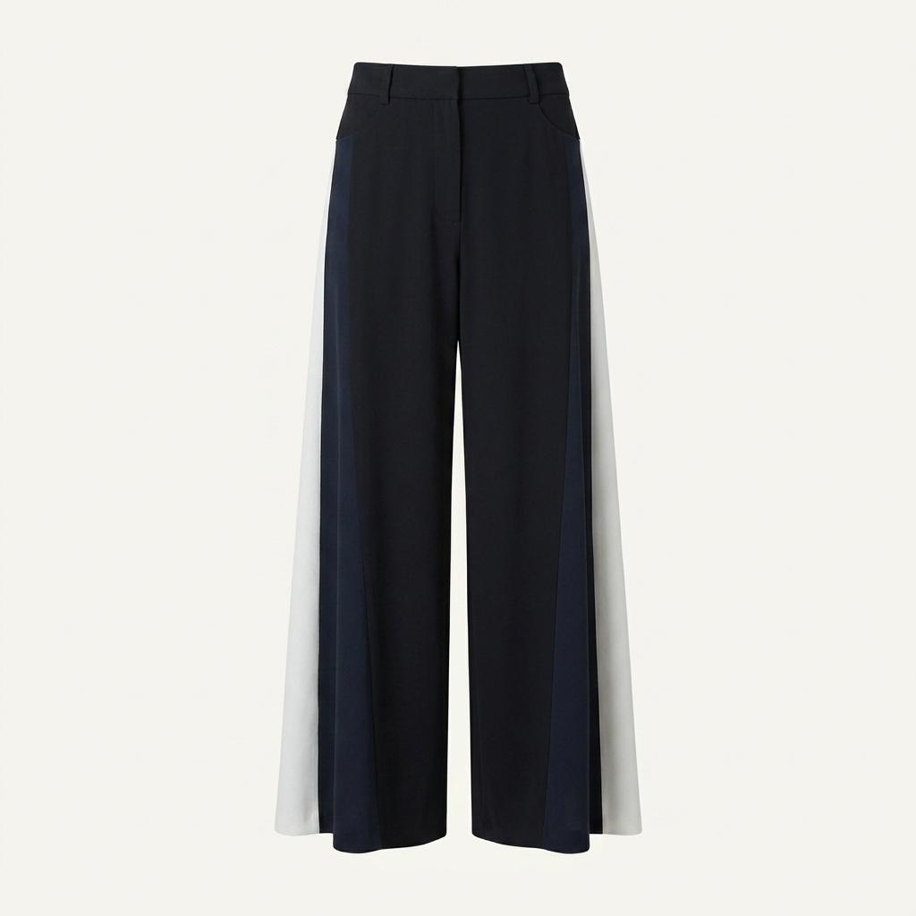 PETER PILOTTO 블랙 사이드라인 와이드 팬츠 10 1
