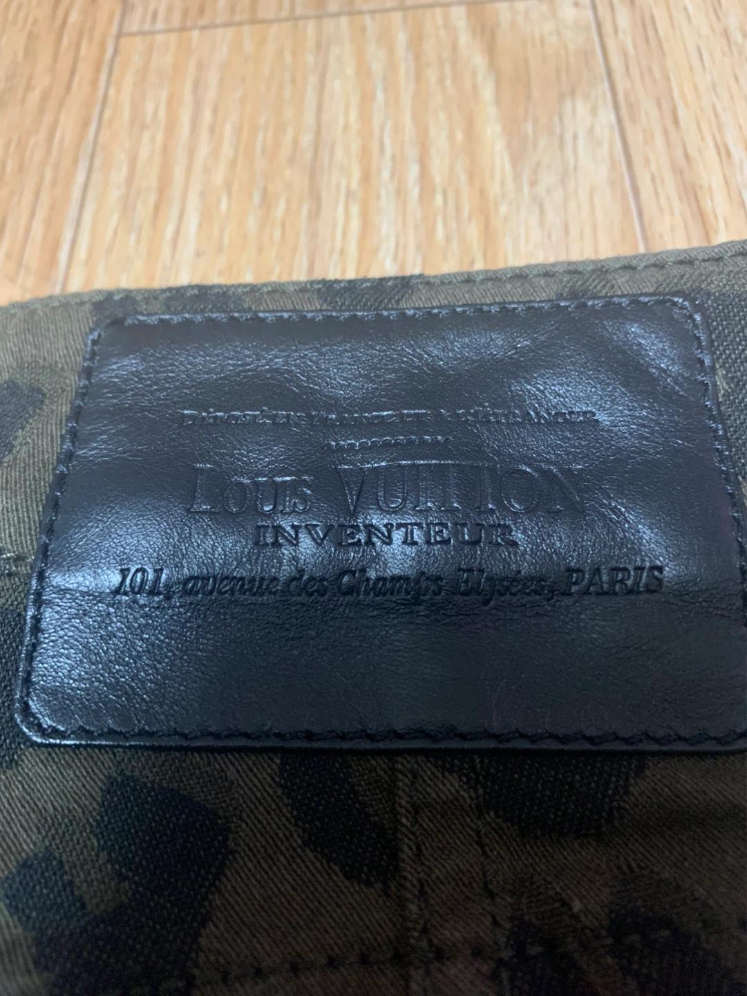 루이비통 레오파드 지퍼 팬츠 36 6