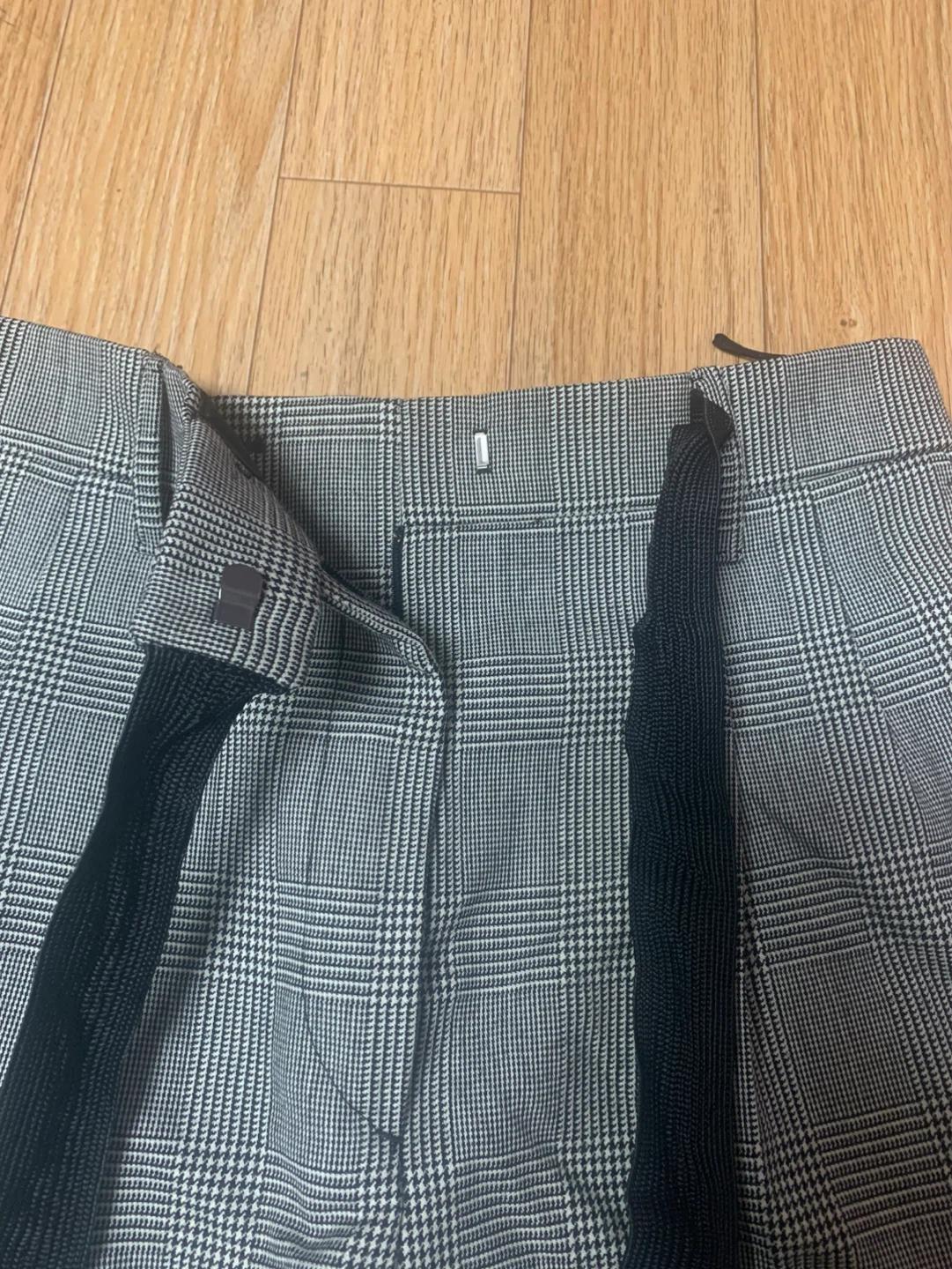 PRADA 체크 슬랙스 38S 5
