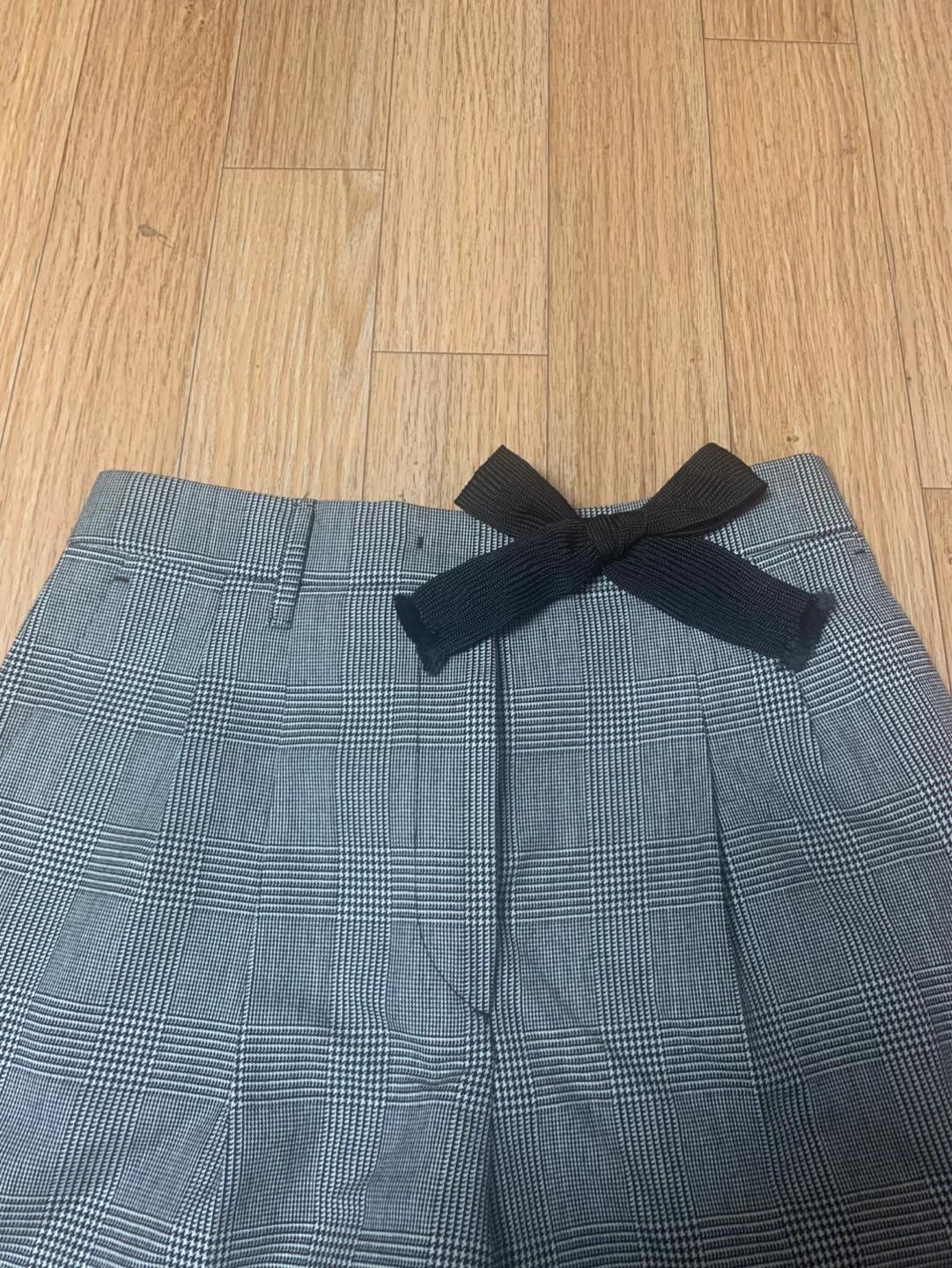 PRADA 체크 슬랙스 38S 4