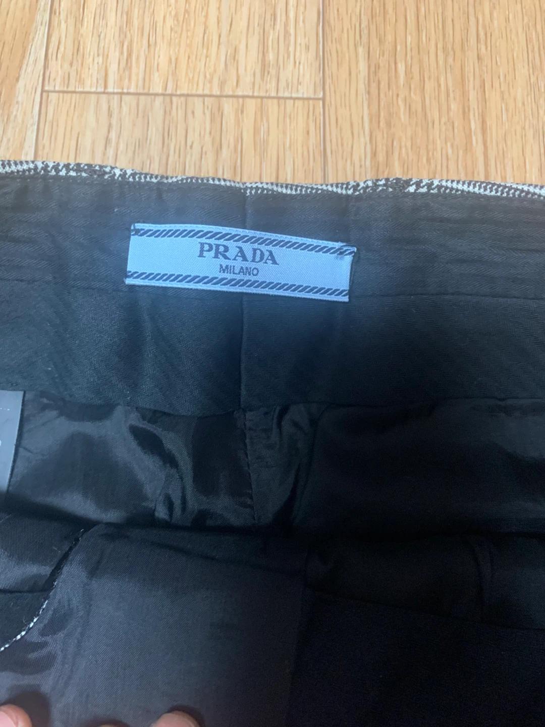 PRADA 체크 슬랙스 38S 8