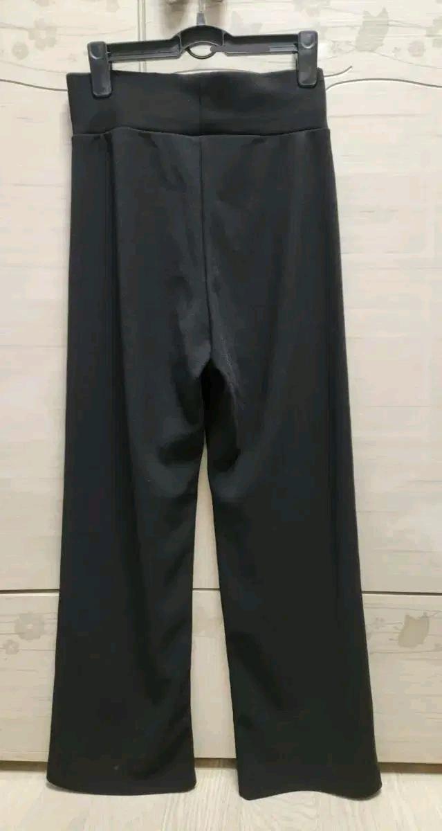도드리 블랙 와이드 밴딩 바지 S사이즈 3