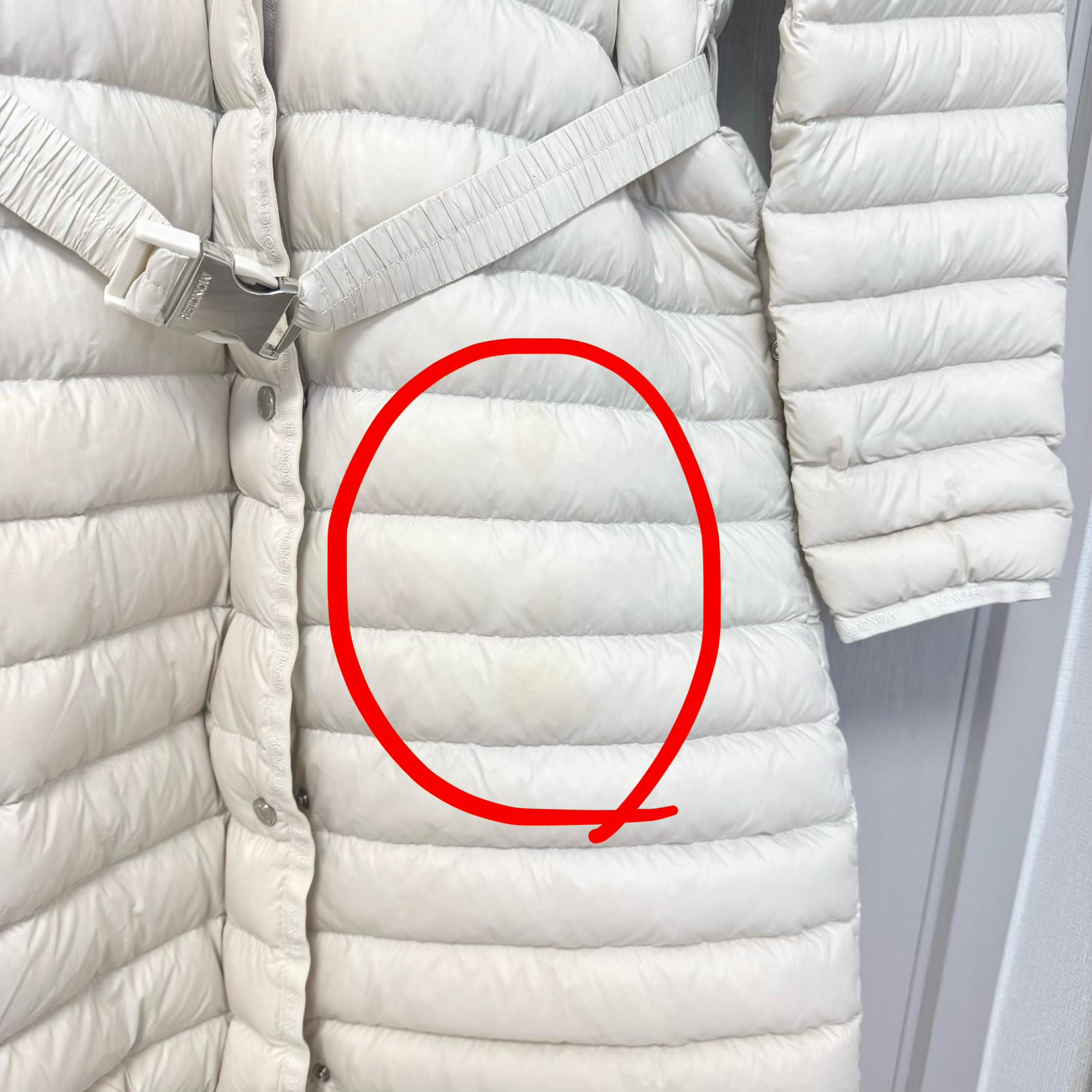 몽클레르 롱 시즌 경량 패딩 점퍼 아이보리 8