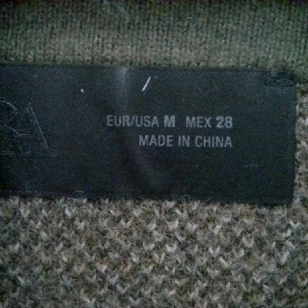 ZARA 아가일 라운드 가디건 M 5