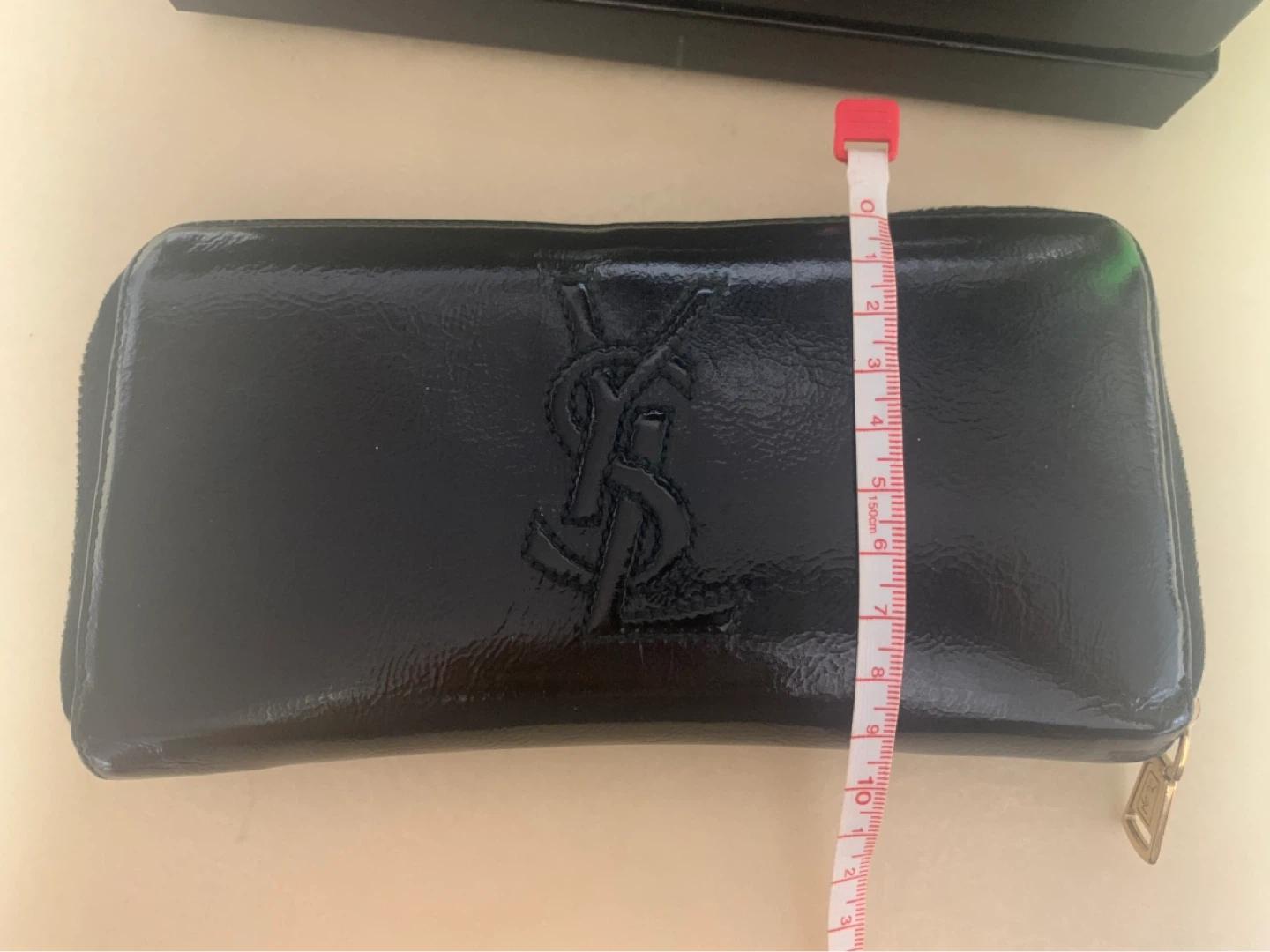 입생로랑 YSL 블랙 페이던트 롱 월렛 4