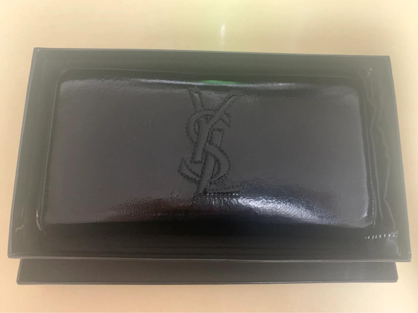 입생로랑 YSL 블랙 페이던트 롱 월렛 2