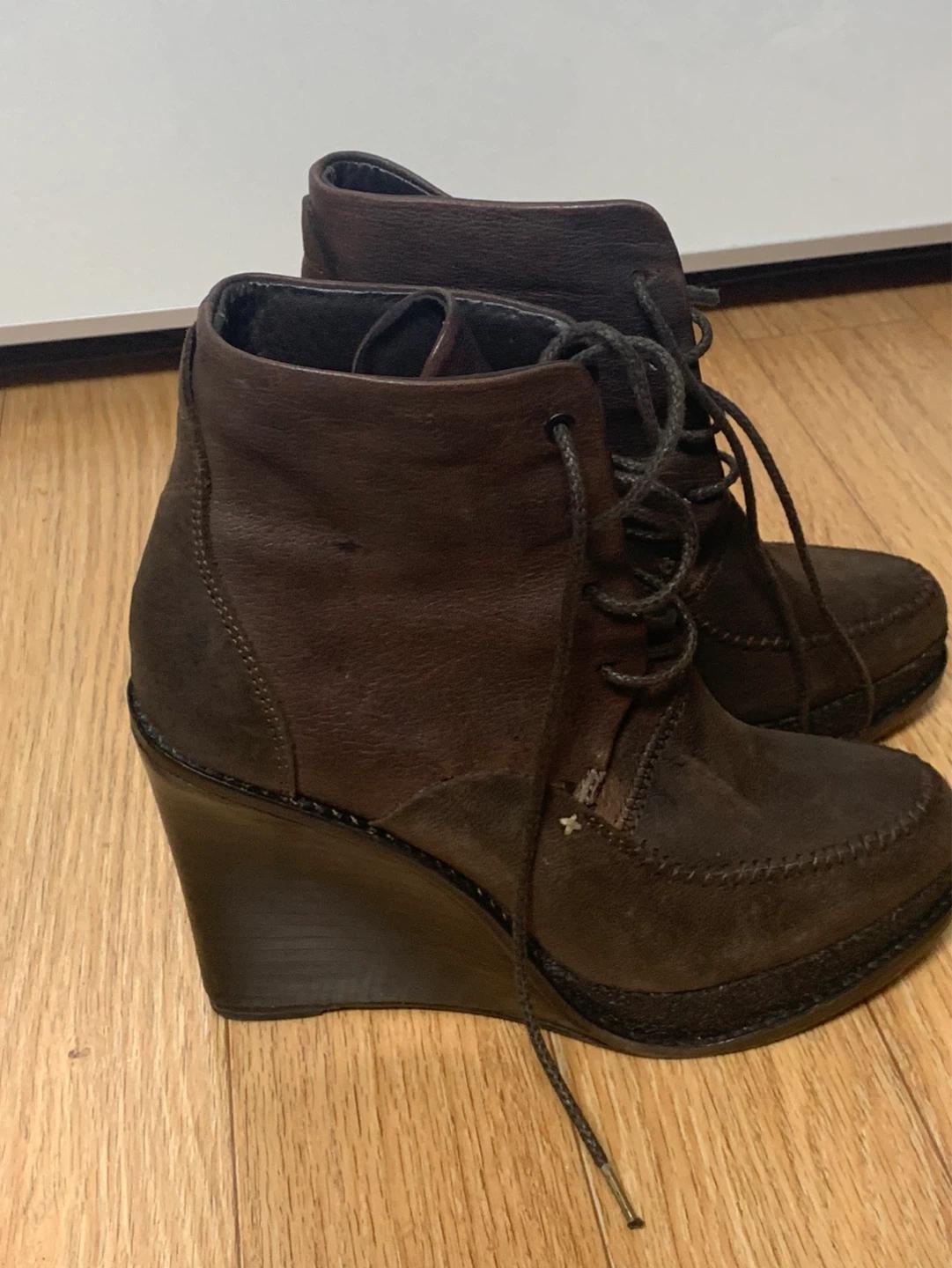 Rag & Bone 브라운 웨지힐 앵클 부츠  3