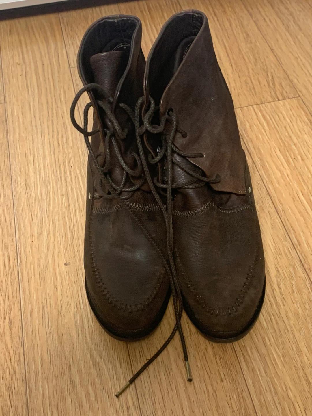 Rag & Bone 브라운 웨지힐 앵클 부츠  2
