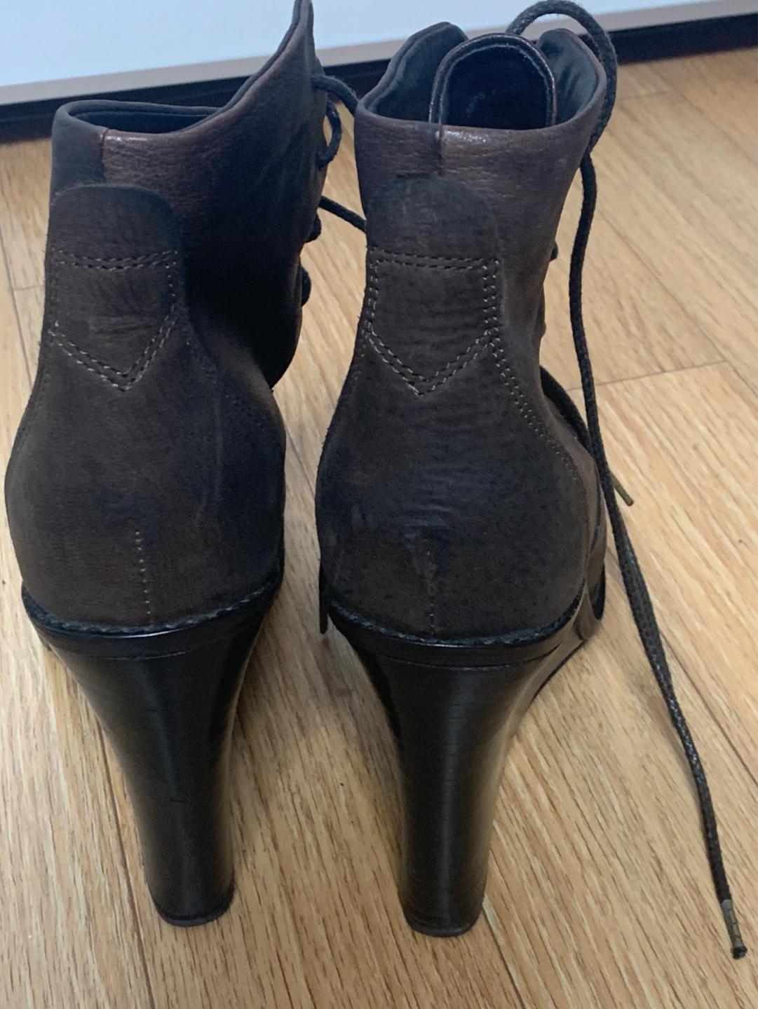 Rag & Bone 브라운 웨지힐 앵클 부츠  4